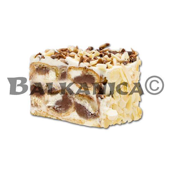 TORTA (8 X 130 G) S VALSHEBEN KREM, EKLERI I BELGIISKI MLECHEN SHOKOLAD DANIELI