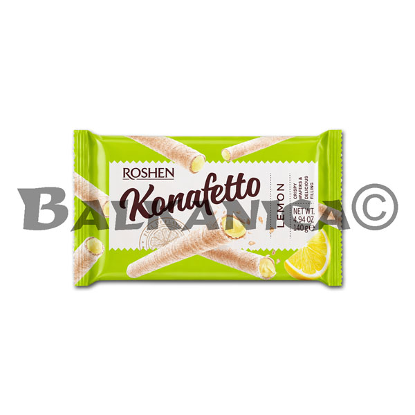 140 G WAFER ROLLS WITH LEMON KONAFETTO ROSHEN