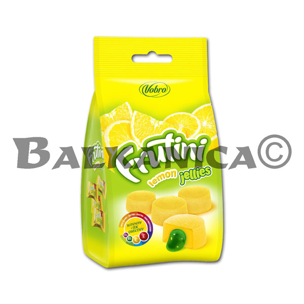 90 G CANDIES JELLY WITH LEMON FRUTINI VOBRO 90 G CANDIES JELLY WITH LEMON FRUTINI VOBRO