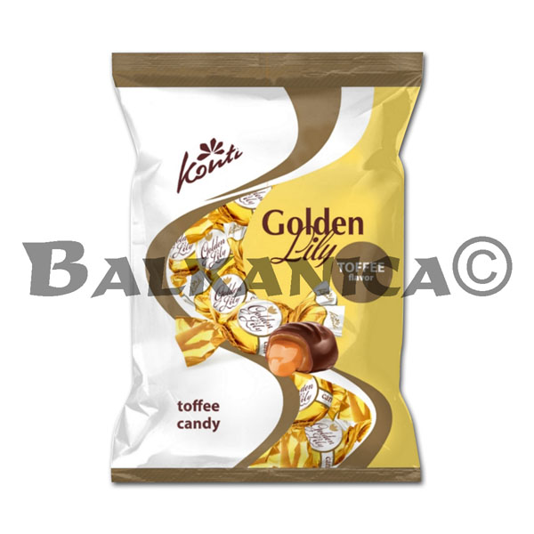 1 KG CARAMELOS DE CHOCOLATE CON TOFFEE GOLDEN LILY KONTI