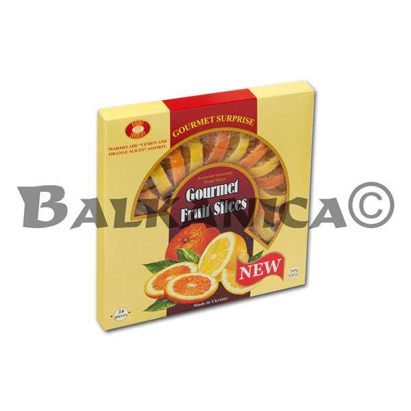 265 G MARMELAD DOLKY LYMONNI I APELSYNOVI BISCUIT CHOCOLATE