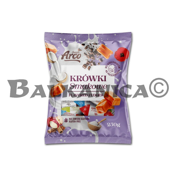 250 G SWEET FLAVOURED FUDGE 6 FLAVOURS ARCO