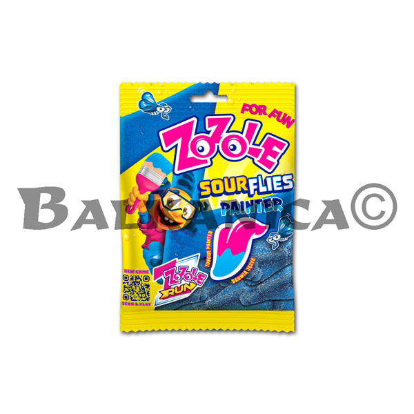 75 G GOMINOLAS MOSCAS ACIDAS PINTOR AZUL ZOZOLE
