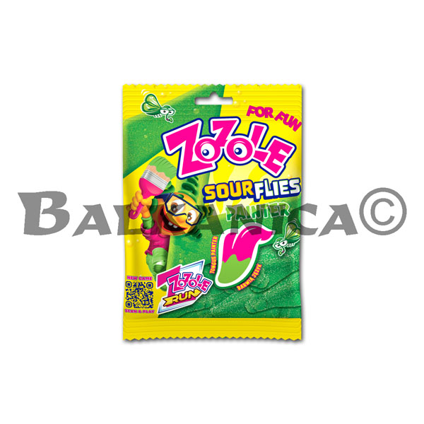 75 G GOMINOLAS MOSCAS ACIDAS PINTOR VERDE ZOZOLE