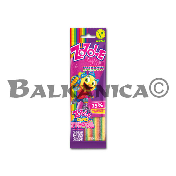 75 G GOMINOLAS LAMINAS ARCOIRIS ZOZOLE
