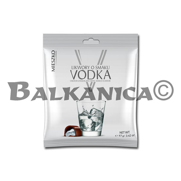 97 G LIQUEUR CHOCOLATE CANDIES WITH VODKA FLAVOUR MIESZKO 97 G LIQUEUR CHOCOLATE CANDIES WITH VODKA FLAVOUR MIESZKO