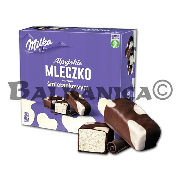 330 G BOMBONES MALVAVISCO CHOCOLATE CON LECHE Y NATA ALPEJSKIE MILKA 330 G BOMBONES MALVAVISCO CHOCOLATE CON LECHE Y NATA ALPEJSKIE MILKA