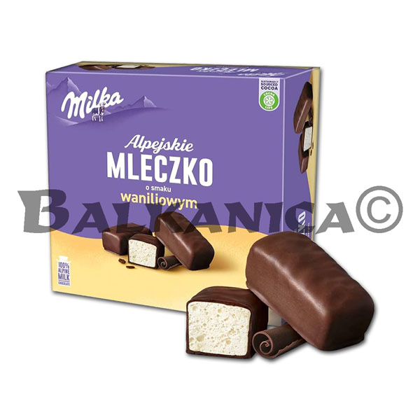 330 G BOMBONES MALVAVISCO CHOCOLATE CON LECHE Y VAINILLA ALPEJSKIE MILKA 330 G BOMBONES MALVAVISCO CHOCOLATE CON LECHE Y VAINILLA ALPEJSKIE MILKA