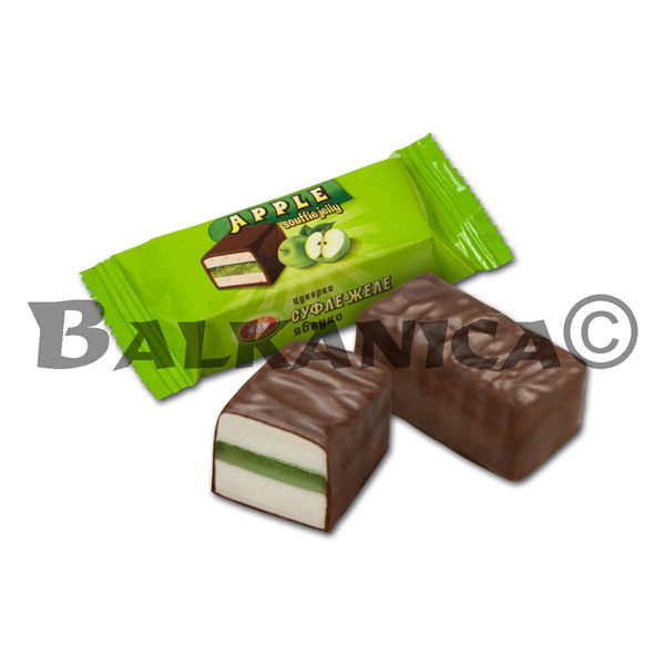 600 G CARAMELOS DE SUFLE Y GELATINA DE MANZANA BISCUIT CHOCOLATE