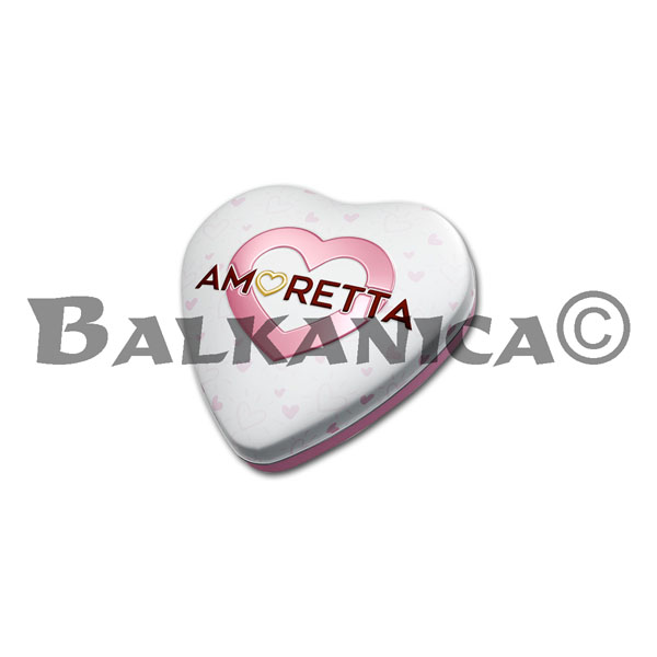 52 G BOMBONES PRALINES AMORETTA FRESA (CAJA METAL) MIESZKO
