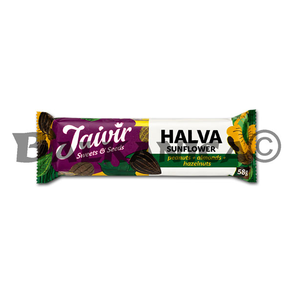 58 G TURRON CON MEZCLA DE FRUTOS SECOS JAIVIR