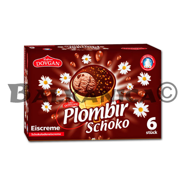 УПАКОВКА (6 Х 120 МЛ) МОРОЖЕНОЕ ШОКОЛАДНОЕ ПЛОМБИР