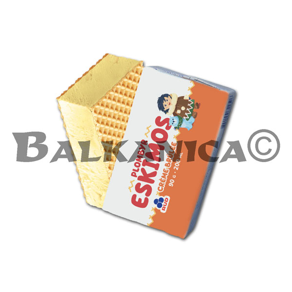 90 G HELADO SANDWICH CREME BRULEE ESKIMOS RUD