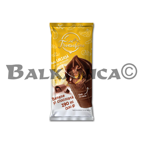 100 G INGHETATA VAFA CU BANANE SI CIOCOLATA ALPIN 57