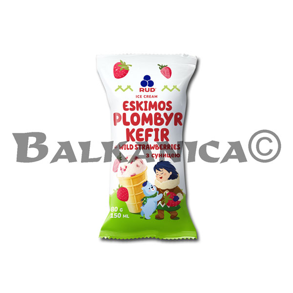 80 G HELADO PLOMBIR DE KEFIR Y FRESA ESKIMOS RUD