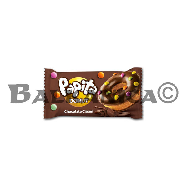 40 G PASTELITO DONUT CON CREMA DE CHOCOLATE PAPITA 40 G PASTELITO DONUT CON CREMA DE CHOCOLATE PAPITA