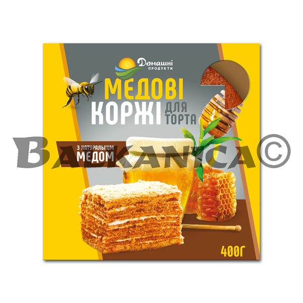 400 G HONEY CAKE LAYERS DOMASHNI PRODUKTI