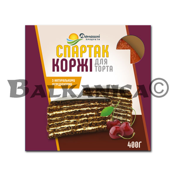 400 G SPARTAK CHOCOLATE HONEY CAKE LAYERS DOMASHNI PRODUKTI