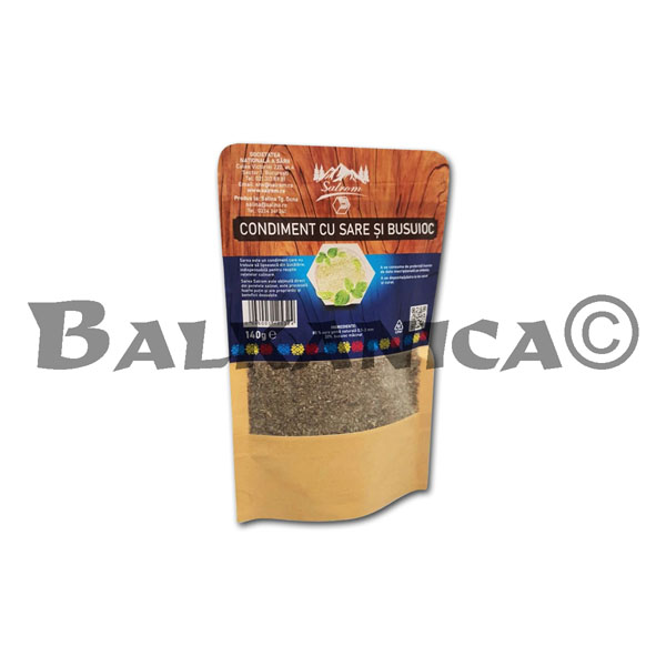 140 G CONDIMENTO CON SAL Y ALBAHACA SALROM