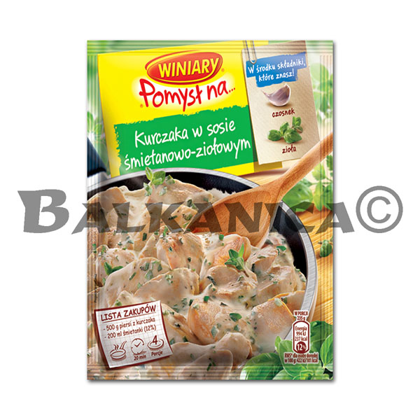 30 G BASE PARA POLLO CON SALSA DE NATA E HIERBAS WINIARY 30 G BASE PARA POLLO CON SALSA DE NATA E HIERBAS WINIARY