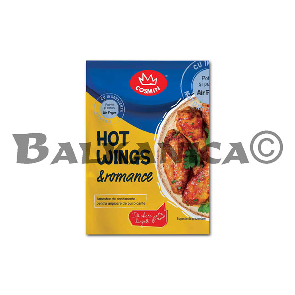 30 G CONDIMENTO PARA ALITAS PICANTES HOT WINGS & ROMANCE COSMIN