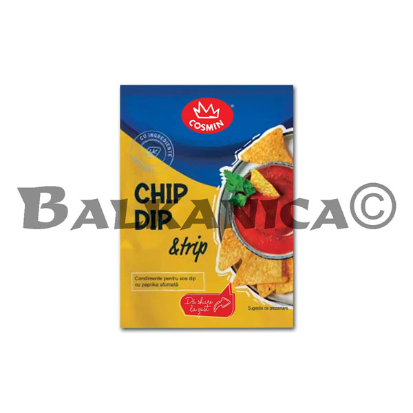 20 G CONDIMENTO PARA SALSA DIP CON PIMENTON AHUMADO CHIP DIP & TRIP COSMIN