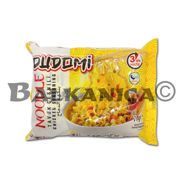 70 G SOUP NOODLES WITH CHICKEN TASTE DUDOMI