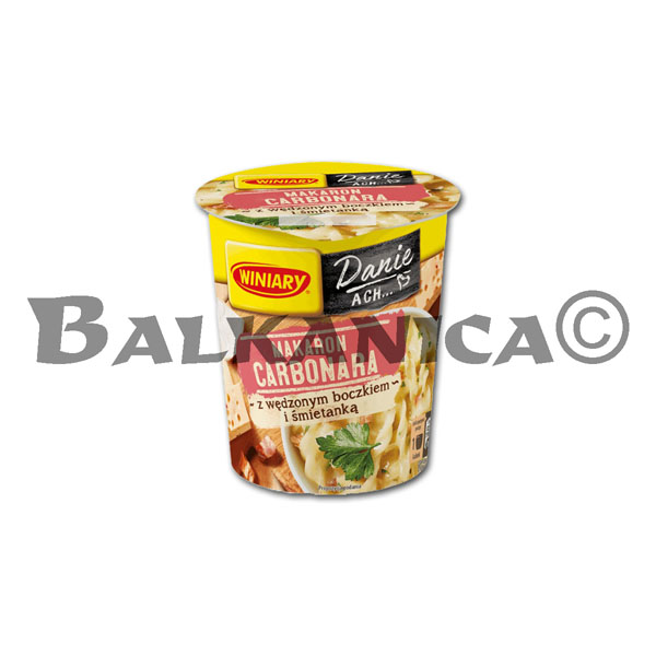 50 G PASTA CARBONARA COM BACON BOCZKIEM E NATA 5' WINIARY