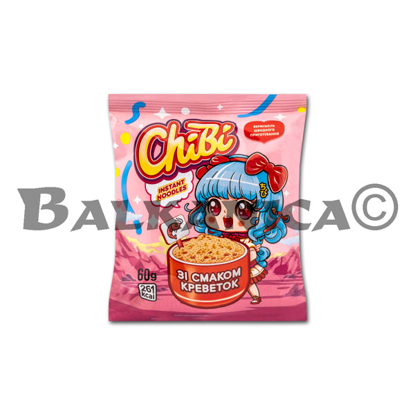 60 G NOODLES SHRIMP FLAVORED CHIBI