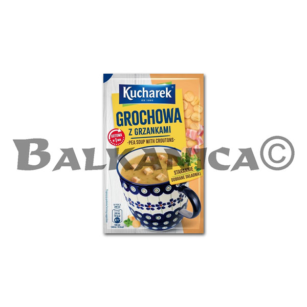 21 G SOPA INSTANTANEA DE GUISANTES CON CROUTONES KUCHAREK