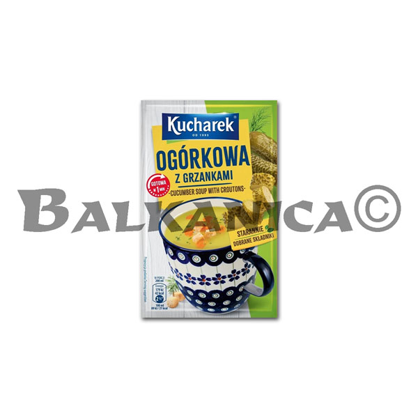 13 G SOPA INSTANTANEA DE PEPINILLO ENCURTIDO CON CROUTONES KUCHAREK