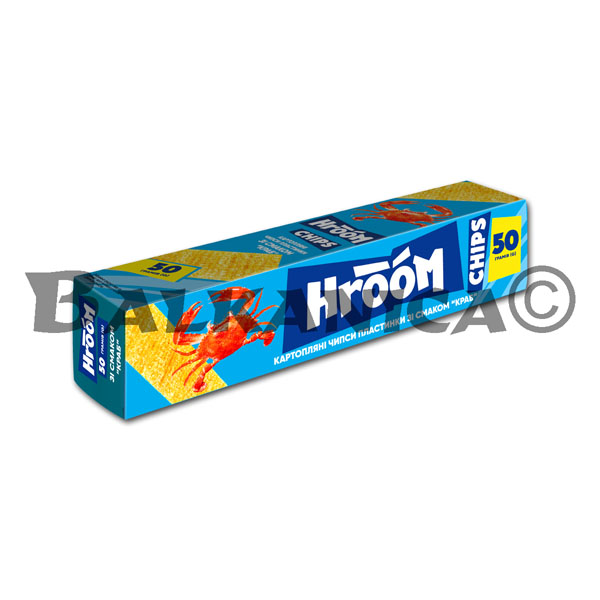 50 G FLAT CHIPS CRAB FLAVOR HROOM 50 G FLAT CHIPS CRAB FLAVOR HROOM