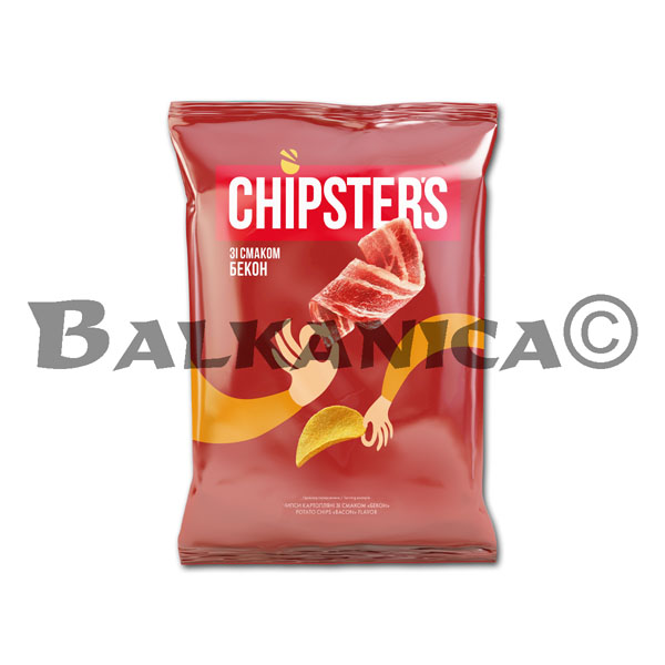 60 G CHIPS BACON FLAVOR CHIPSTER'S 60 G CHIPS BACON FLAVOR CHIPSTER'S