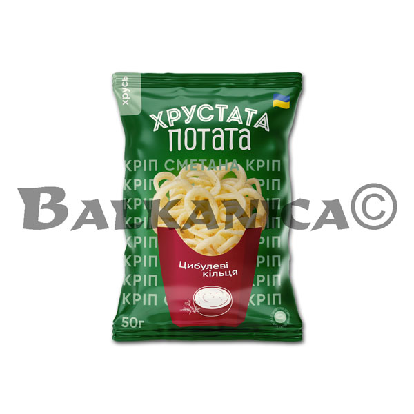 50 G SNACKS CON SABOR A ENELDO Y NATA KHRUSTATA POTATA