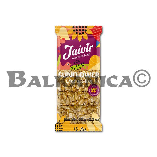 65 G BAR SUNFLOWER SEEDS CARAMELIZED KOZYNAK JAIVIR