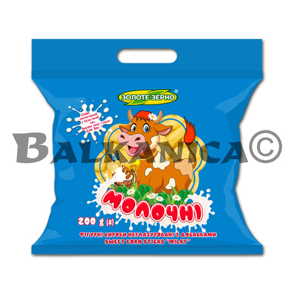 200 Г КУКУРУЗНЫЕ ПАЛОЧКИ МОЛОЧНЫЕ ЗОЛОТОЕ ЗЕРНО