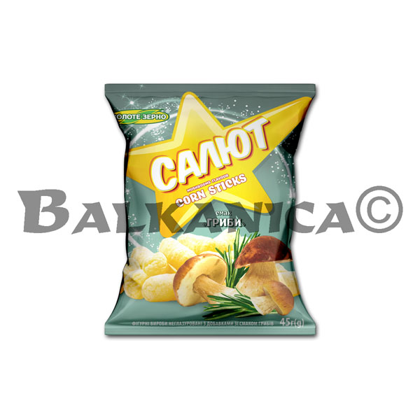 45 G CORN PUFFS MUSHROOMS SALUT ZOLOTE ZERNO