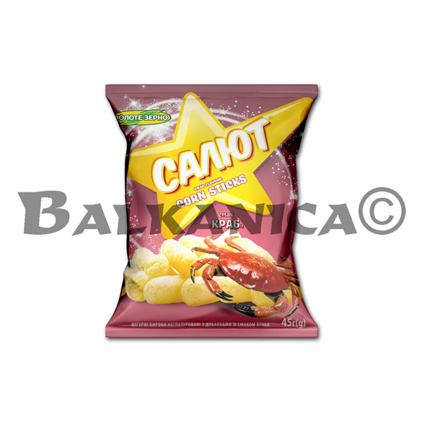 45 G CORN PUFFS CRAB SALUT ZOLOTE ZERNO