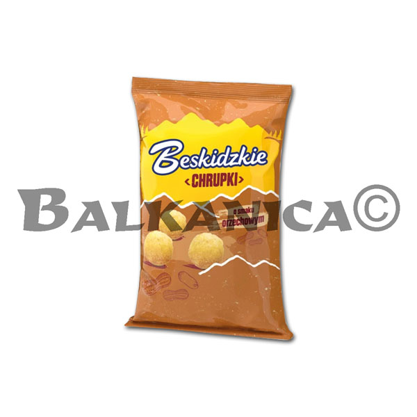 85 G SNACKS DE MAIZ BESKIDZKIE SABOR CACAHUETES AKSAM