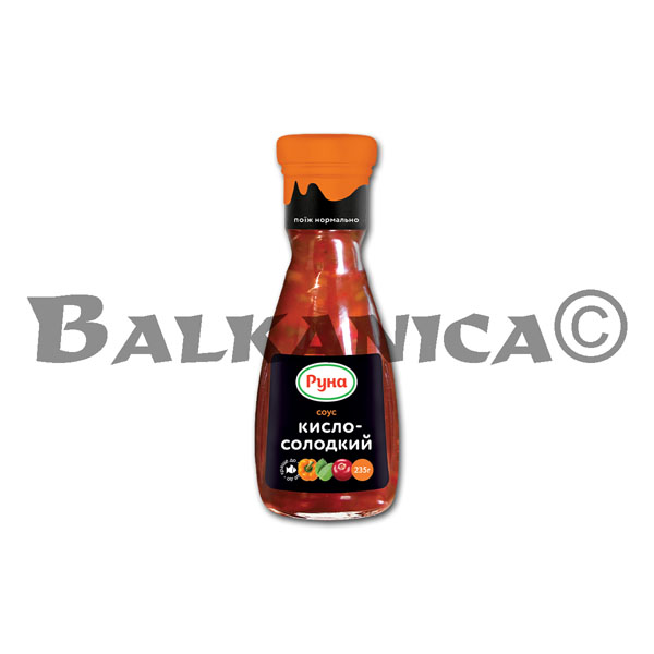 235 G SAUCE SWEET AND SOUR RUNA