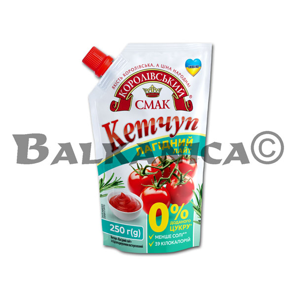 250 G KETCHUP LIGERO LIGHT KOROLIVSKIY SMAK