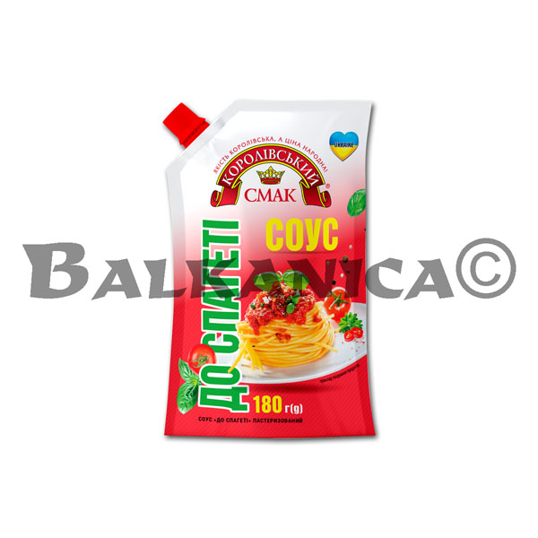 180 G SALSA PARA ESPAGUETIS KOROLІVSKIY SMAK
