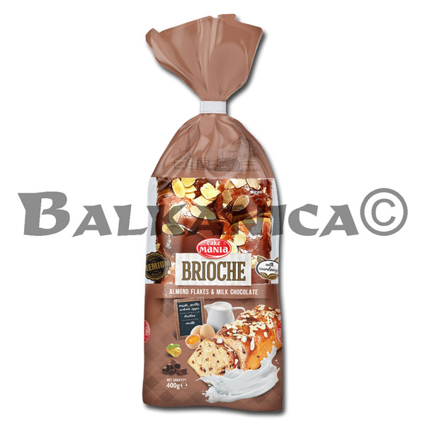 400 G KOZUNAK BRIOCHE SHOKOLAD I BADEM CAKE MANIA