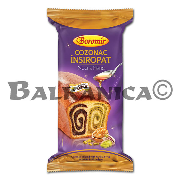 550 Г КОЗОНАК С СИРОПОМ С ОРЕХАМ И ФИСТАШКАМИ БОРОМИР