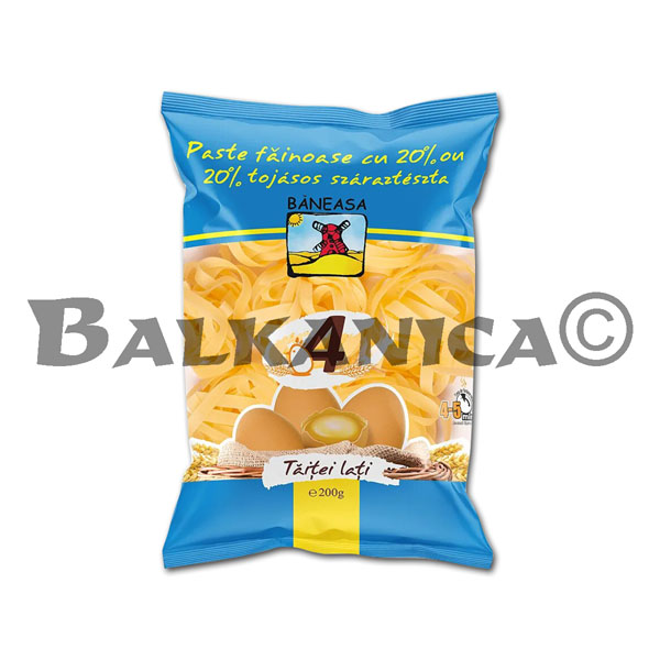 200 G TALLARINES ANCHOS CON 4 HUEVOS BANEASA