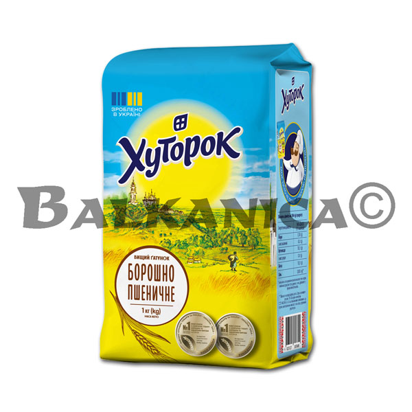 1 КГ МУКА ПШЕНИЧНАЯ СОРТ ВЫСШИЙ ХУТОРОК