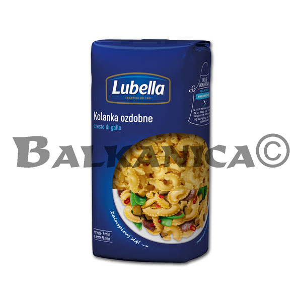 400 G MACARRONES DECORATIVOS CRESTA DE GALLO LUBELLA 400 G MACARRONES DECORATIVOS CRESTA DE GALLO LUBELLA