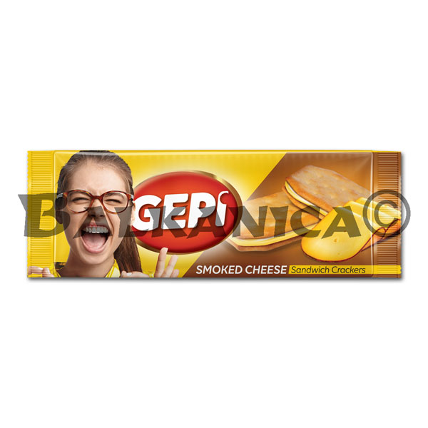 88 GR GALLETAS SALADAS SABOR QUESO AHUMADO GEPI 88 GR GALLETAS SALADAS SABOR QUESO AHUMADO GEPI