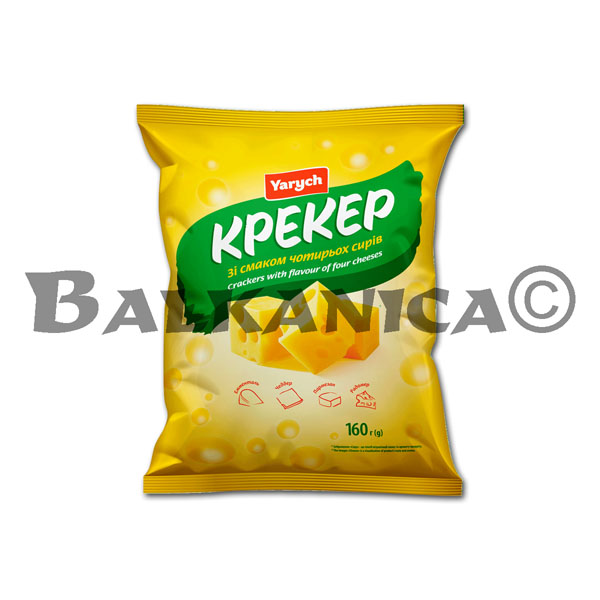 160 G CRACKERS FOUR CHEESE YARYCH