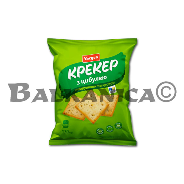 170 G CRACKERS CON CEBOLLA, PEREJIL Y ENELDO YARYCH